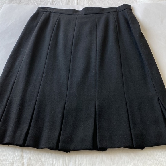 Vintage Escada Wool Kick-Pleat Skirt in Black - Size EU42 - Picture 3 of 9